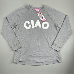 Isaac Mizrahi C!ao Long Sleeve Shirt Gray Size Small New